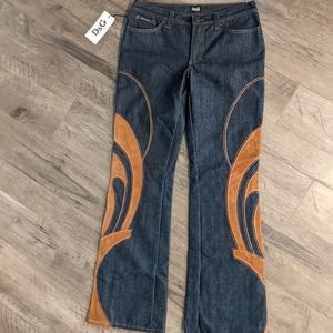 Vintage NWT, Dolce & Gabbana suede Jeans 30